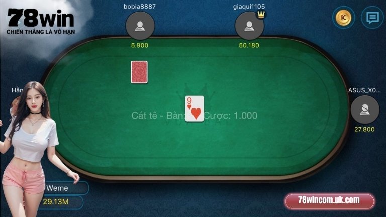 Chiến thuật giữ bài cao để chặn khi chơi Cát Tê 78Win