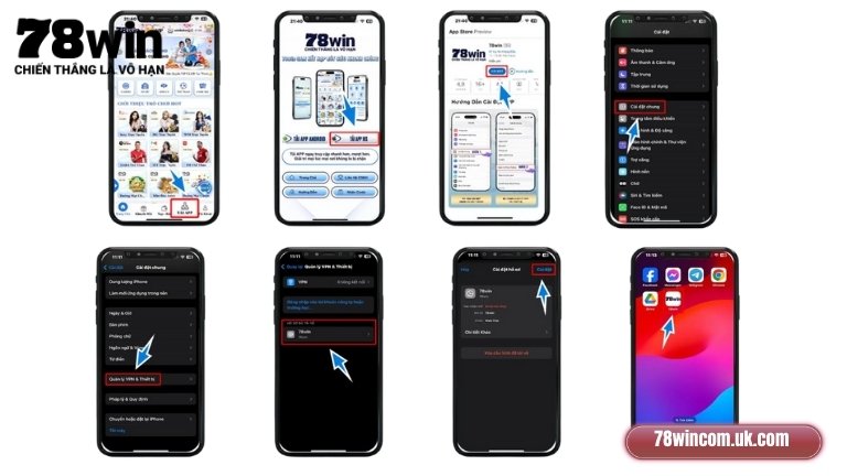 Hướng dẫn tải 78Win trên hệ điều hành iOS