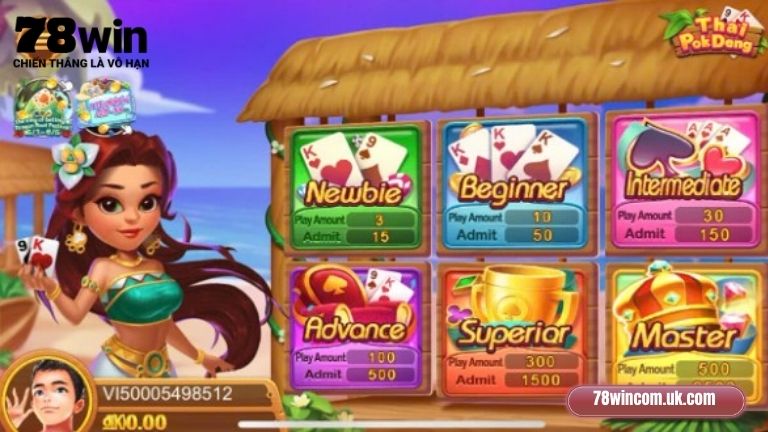 Luật chơi đánh bài đổi thưởng Thai Pok Deng 78Win