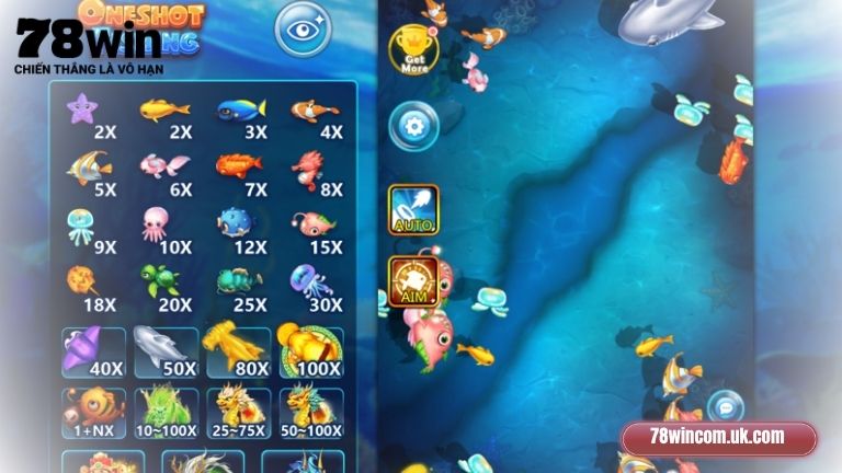 Mẹo săn cá đổi thưởng Oneshot tại 78Win